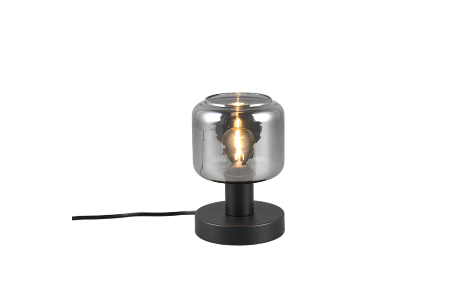 Trio Lighting Trio MATARO tafellamp | E14 Fitting | mat zwart met verchroomd | Ø 12 cm | IP20 | excl. 1x E14 | max. 10W Trio Lighting Trio MATARO tafellamp | E14 Fitting | mat zwart met verchroomd | Ø 12 cm | IP20 | excl. 1x E14 | max. 10W