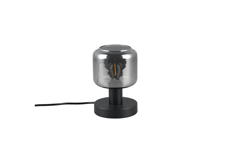 Trio Lighting Trio MATARO tafellamp | E14 Fitting | mat zwart met verchroomd | Ø 12 cm | IP20 | excl. 1x E14 | max. 10W Trio Lighting Trio MATARO tafellamp | E14 Fitting | mat zwart met verchroomd | Ø 12 cm | IP20 | excl. 1x E14 | max. 10W