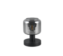 Trio Lighting Trio MATARO tafellamp | E14 Fitting | mat zwart met verchroomd | Ø 12 cm | IP20 | excl. 1x E14 | max. 10W