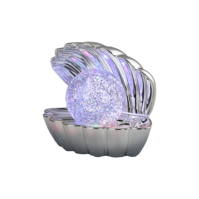 Trio SHELLY tafellamp | LED | chroom | 17,5 x 12,5 cm | IP20 Trio SHELLY tafellamp | LED | chroom | 17,5 x 12,5 cm | IP20