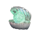 Trio Lighting Trio SHELLY tafellamp | LED | chroom | 17,5 x 12,5 cm | IP20 | 1x 0,8W | 15 lm