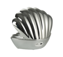 Trio Lighting Trio SHELLY tafellamp | LED | chroom | 17,5 x 12,5 cm | IP20 | 1x 0,8W | 15 lm