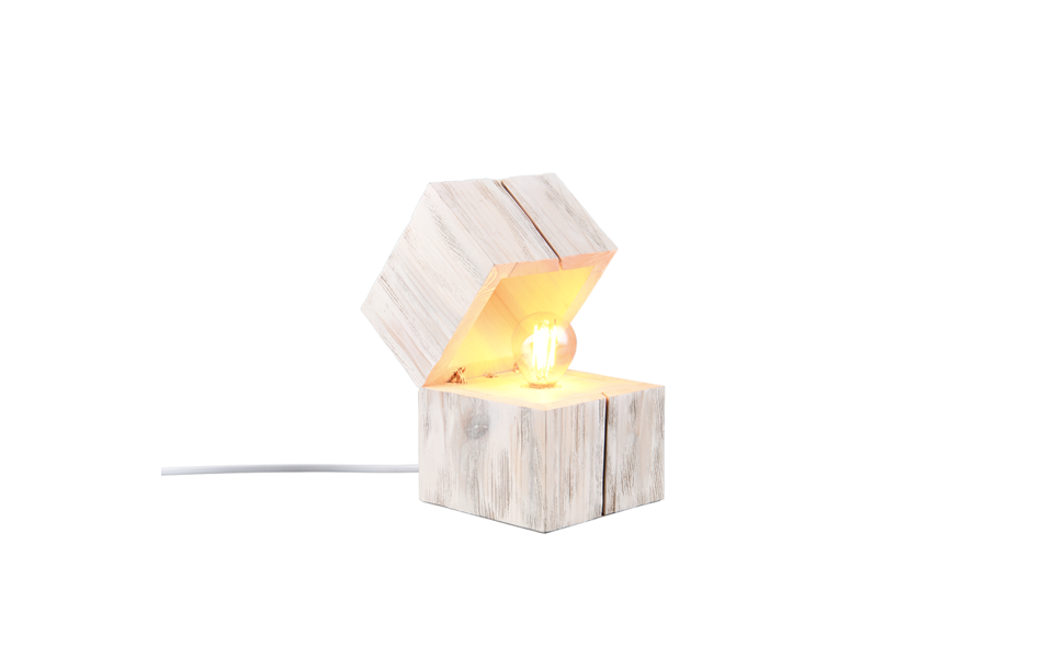 Trio Lighting Trio TREASURE tafellamp | LED | E14 Fitting | wit | 12 x 12 cm | IP20 | 1x 2W | 225 lm | 2700K | niet dimbaar