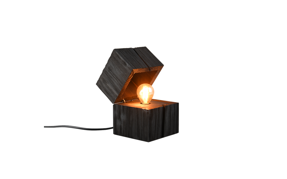Trio Lighting Trio TREASURE tafellamp | LED | E14 Fitting | zwart | 12 x 12 cm | IP20 | 1x 2W | 225 lm | 2700K | niet dimbaar Trio Lighting Trio TREASURE tafellamp | LED | E14 Fitting | zwart | 12 x 12 cm | IP20 | 1x 2W | 225 lm | 2700K | niet dimbaar