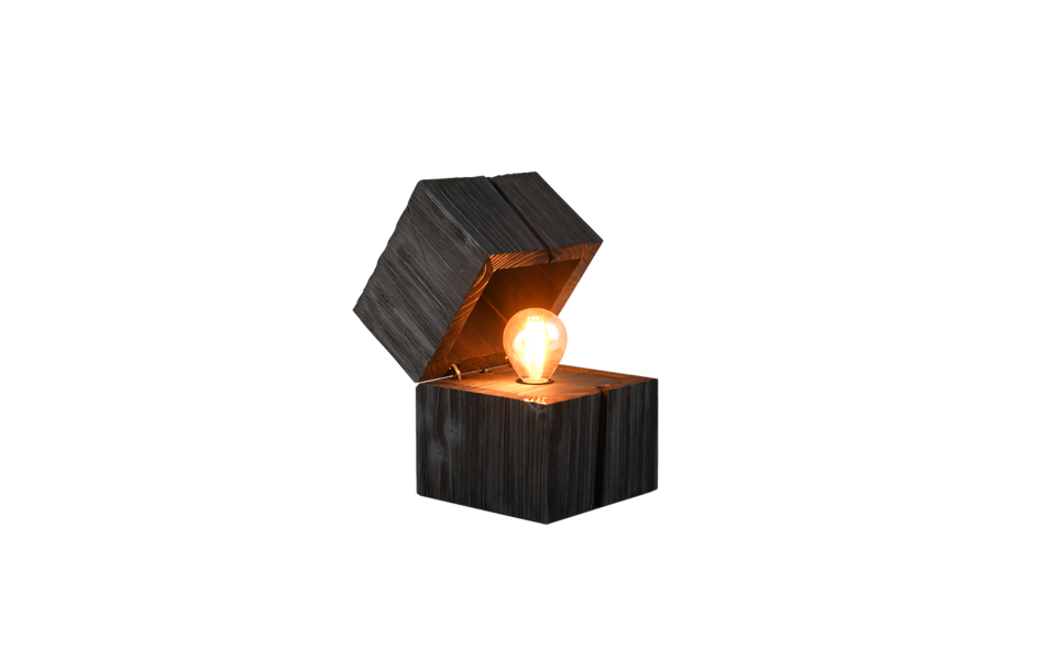 Trio Lighting Trio TREASURE tafellamp | LED | E14 Fitting | zwart | 12 x 12 cm | IP20 | 1x 2W | 225 lm | 2700K | niet dimbaar Trio Lighting Trio TREASURE tafellamp | LED | E14 Fitting | zwart | 12 x 12 cm | IP20 | 1x 2W | 225 lm | 2700K | niet dimbaar