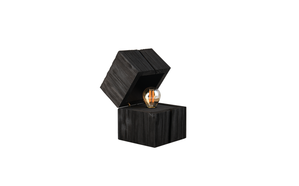 Trio Lighting Trio TREASURE tafellamp | LED | E14 Fitting | zwart | 12 x 12 cm | IP20 | 1x 2W | 225 lm | 2700K | niet dimbaar Trio Lighting Trio TREASURE tafellamp | LED | E14 Fitting | zwart | 12 x 12 cm | IP20 | 1x 2W | 225 lm | 2700K | niet dimbaar