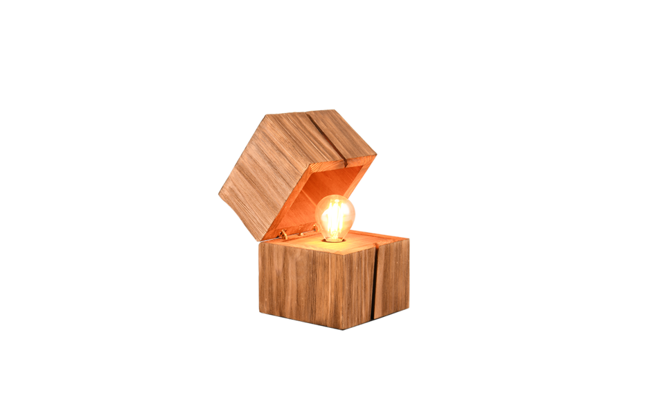 Trio Lighting Trio TREASURE tafellamp | LED | E14 Fitting | natuurlijke afwerking | 12 x 12 cm | IP20 | 1x 2W | 225 lm | 2700K | niet dimbaar