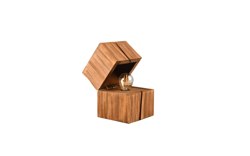 Trio Lighting Trio TREASURE tafellamp | LED | E14 Fitting | natuurlijke afwerking | 12 x 12 cm | IP20 | 1x 2W | 225 lm | 2700K | niet dimbaar