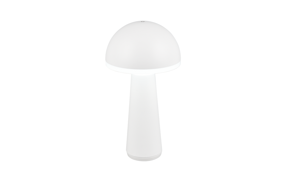 Trio Lighting Trio FUNGO tafellamp | LED | wit mat | Ø 16 cm | IP54 | 1x 2W | 200 lm | 3000+4000+6500K | dimbaar Trio Lighting Trio FUNGO tafellamp | LED | wit mat | Ø 16 cm | IP54 | 1x 2W | 200 lm | 3000+4000+6500K | dimbaar