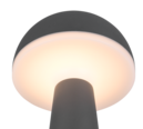 Trio Lighting Trio FUNGO tafellamp | LED | antraciet | Ø 16 cm | IP54 | 1x 2W | 200 lm | 3000+4000+6500K | dimbaar