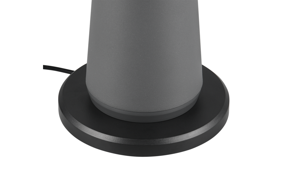 Trio Lighting Trio FUNGO tafellamp | LED | antraciet | Ø 16 cm | IP54 | 1x 2W | 200 lm | 3000+4000+6500K | dimbaar