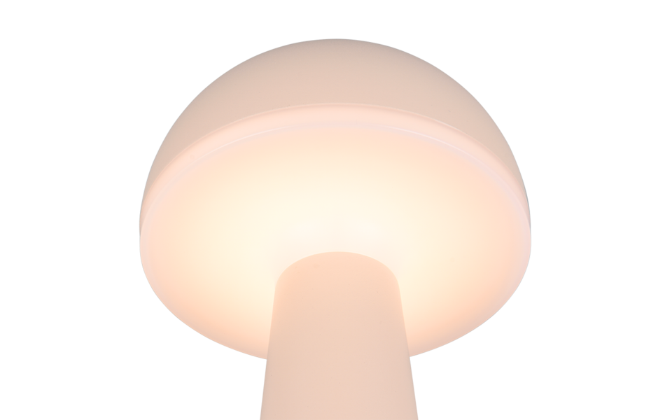 Trio Lighting Trio FUNGO tafellamp | LED | zand | Ø 16 cm | IP54 | 1x 2W | 200 lm | 3000+4000+6500K | dimbaar