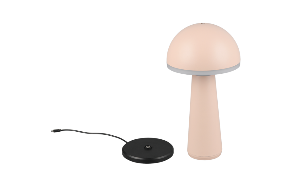 Trio Lighting Trio FUNGO tafellamp | LED | zand | Ø 16 cm | IP54 | 1x 2W | 200 lm | 3000+4000+6500K | dimbaar