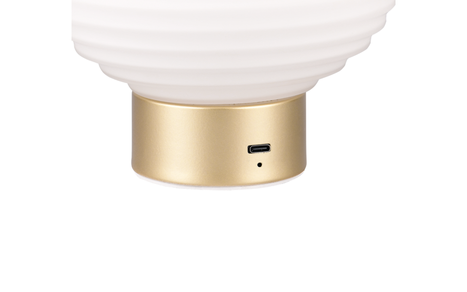 Trio Lighting Trio EARL tafellamp | LED | messing mat met wit | Ø 15,5 cm | IP20 | 1x 1,5W | 100 lm | 3000K Trio Lighting Trio EARL tafellamp | LED | messing mat met wit | Ø 15,5 cm | IP20 | 1x 1,5W | 100 lm | 3000K