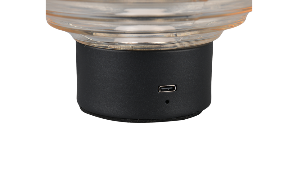 Trio Lighting Trio EARL tafellamp | LED | mat zwart met amber | Ø 15,5 cm | IP20 | 1x 1,5W | 100 lm | 3000K Trio Lighting Trio EARL tafellamp | LED | mat zwart met amber | Ø 15,5 cm | IP20 | 1x 1,5W | 100 lm | 3000K