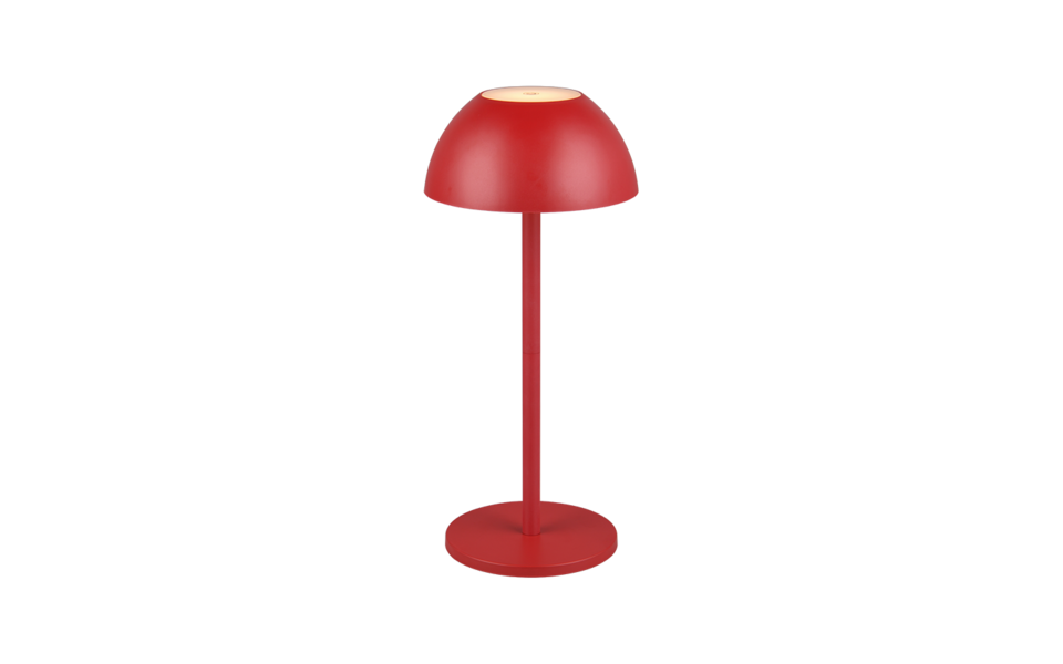 Trio Lighting Trio RICARDO tafellamp | LED | rood | Ø 13,5 cm | IP54 | 1x 1,7W | 240 lm | 3000K Trio Lighting Trio RICARDO tafellamp | LED | rood | Ø 13,5 cm | IP54 | 1x 1,7W | 240 lm | 3000K