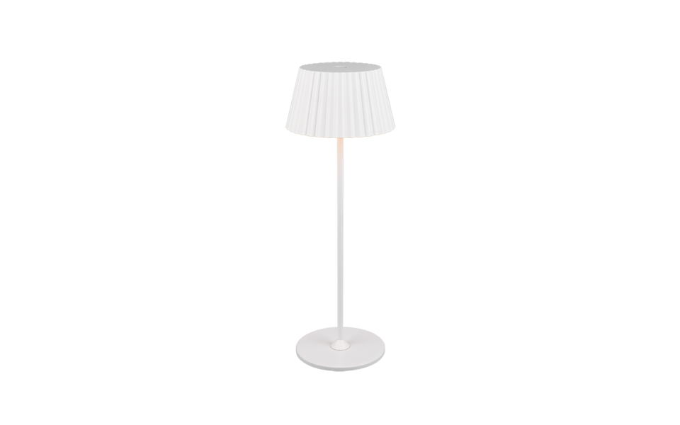 Trio Lighting Trio SUAREZ tafellamp | LED | wit mat | Ø 13,5 cm | IP44 | 1x 1,5W | 200 lm | 3000K | dimbaar
