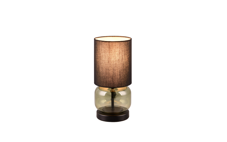Trio Lighting Trio ELIO tafellamp | E27 Fitting | mat zwart met zwart | Ø 13,5 cm | IP20 | excl. 1x E27 | max. 40W Trio Lighting Trio ELIO tafellamp | E27 Fitting | mat zwart met zwart | Ø 13,5 cm | IP20 | excl. 1x E27 | max. 40W