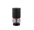 Trio Lighting Trio ELIO tafellamp | E27 Fitting | mat zwart met zwart | Ø 13,5 cm | IP20 | excl. 1x E27 | max. 40W