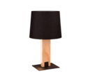 Trio Lighting Trio RAHUL tafellamp | LED | E27 Fitting | mat zwart met zwart | Ø 28 cm | IP20 | excl. 1x E27 | 1x 6W | 700 lm | 3000K | dimbaar