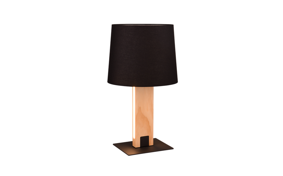 Trio Lighting Trio RAHUL tafellamp | LED | E27 Fitting | mat zwart met zwart | Ø 28 cm | IP20 | excl. 1x E27 | 1x 6W | 700 lm | 3000K | dimbaar