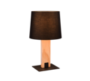 Trio Lighting Trio RAHUL tafellamp | LED | E27 Fitting | mat zwart met zwart | Ø 28 cm | IP20 | excl. 1x E27 | 1x 6W | 700 lm | 3000K | dimbaar