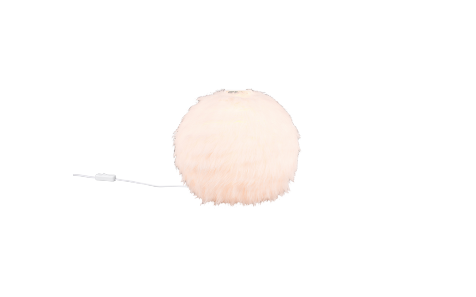 Trio Lighting Trio FURRY tafellamp | E14 Fitting | wit | Ø 30 cm | IP20 | excl. 1x E14 | max. 10W Trio Lighting Trio FURRY tafellamp | E14 Fitting | wit | Ø 30 cm | IP20 | excl. 1x E14 | max. 10W