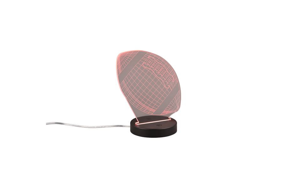 Trio Lighting Trio FOOTBALL tafellamp | LED | mat zwart | 17 x 12 cm | IP20 | 1x 3,2W | 250 lm | 3000K | niet dimbaar Trio Lighting Trio FOOTBALL tafellamp | LED | mat zwart | 17 x 12 cm | IP20 | 1x 3,2W | 250 lm | 3000K | niet dimbaar