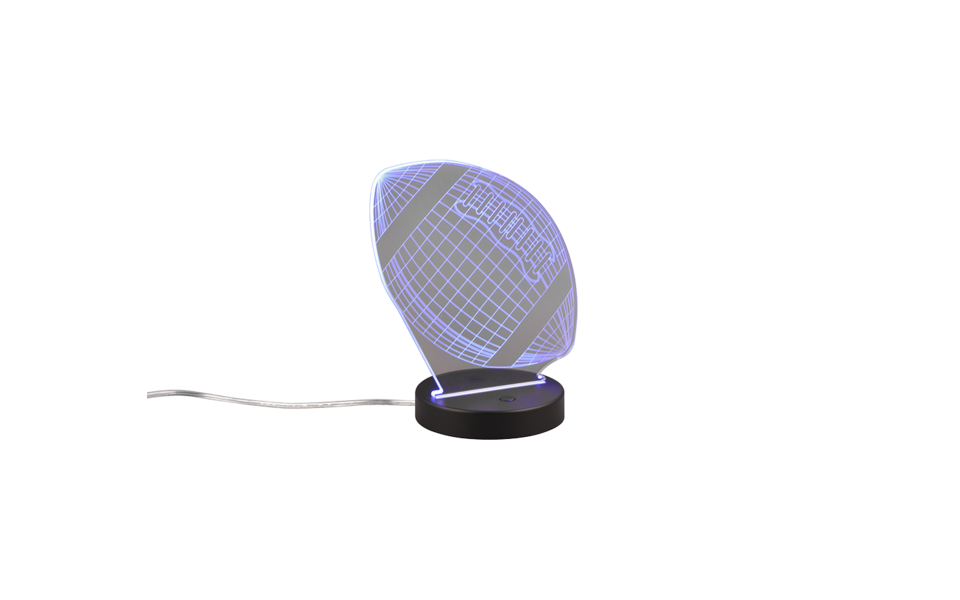 Trio Lighting Trio FOOTBALL tafellamp | LED | mat zwart | 17 x 12 cm | IP20 | 1x 3,2W | 250 lm | 3000K | niet dimbaar Trio Lighting Trio FOOTBALL tafellamp | LED | mat zwart | 17 x 12 cm | IP20 | 1x 3,2W | 250 lm | 3000K | niet dimbaar