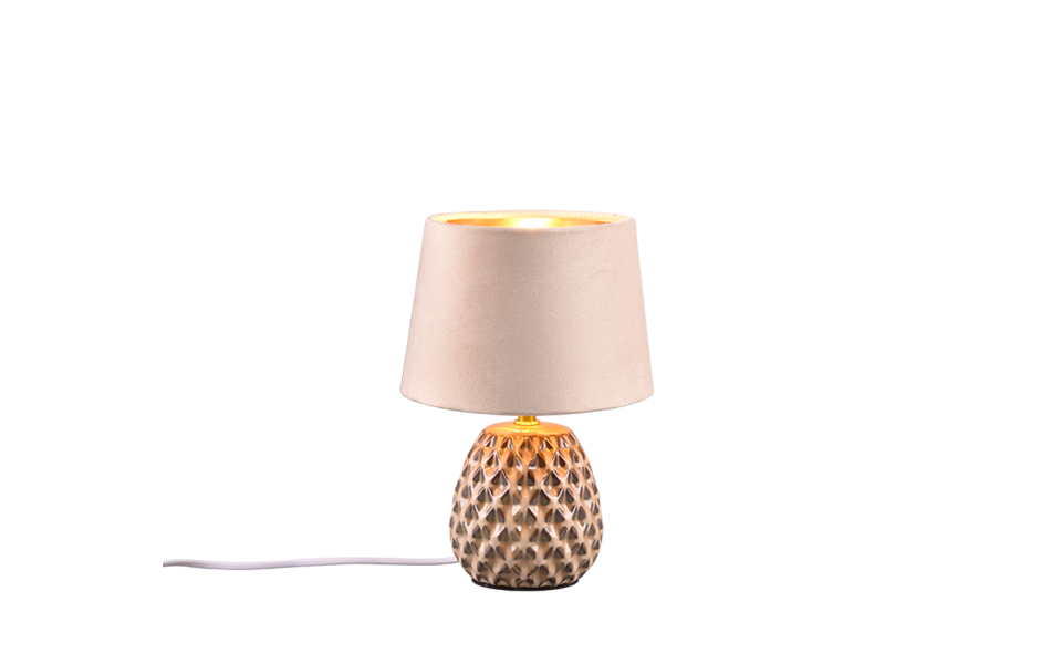 Trio Lighting Trio ARIANA tafellamp | E14 Fitting | beige | Ø 18 cm | IP20 | excl. 1x E14 | max. 40W Trio Lighting Trio ARIANA tafellamp | E14 Fitting | beige | Ø 18 cm | IP20 | excl. 1x E14 | max. 40W