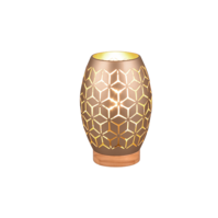Trio BIDAR table lamp | E27 | mocha brown | Ø 15 cm Trio BIDAR table lamp | E27 | mocha brown | Ø 15 cm