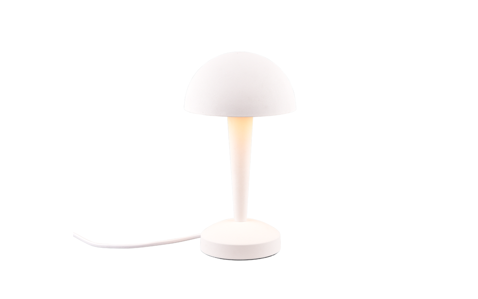Trio Lighting Trio CANARIA tafellamp | LED | E14 Fitting | wit mat met wit geborsteld | Ø 15 cm | IP20 | 1x 4,9W | 470 lm | 3000K