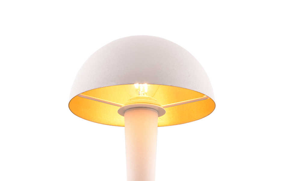 Trio Lighting Trio CANARIA tafellamp | LED | E14 Fitting | wit mat met wit geborsteld | Ø 15 cm | IP20 | 1x 4,9W | 470 lm | 3000K