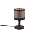 Trio Lighting Trio DAVOS tafellamp | E14 Fitting | mat zwart met taupe | Ø 12 cm | IP20 | excl. 1x E14 | max. 10W