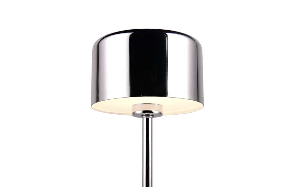 Trio Lighting Trio JEFF tafellamp | LED | chroom | Ø 12,6 cm | IP20 | 1x 1,5W | 120 lm | 3000K
