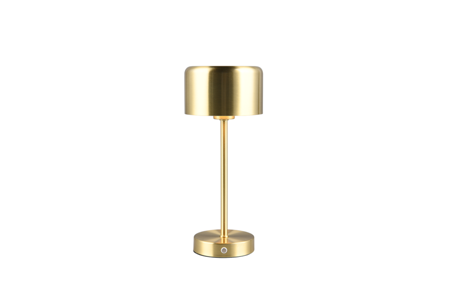Trio Lighting Trio JEFF LED table lamp | 1x 1.5W 120 lm 3000K | brass with nickel | Ø 12.6 cm | 30 cm