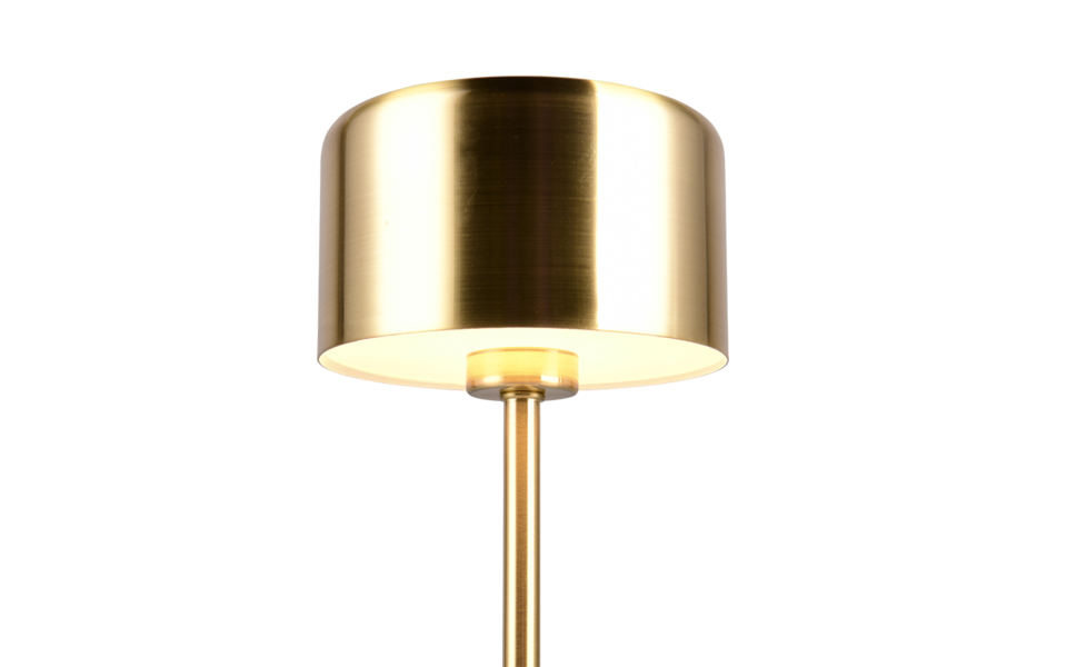 Trio Lighting Trio JEFF LED table lamp | 1x 1.5W 120 lm 3000K | brass with nickel | Ø 12.6 cm | 30 cm