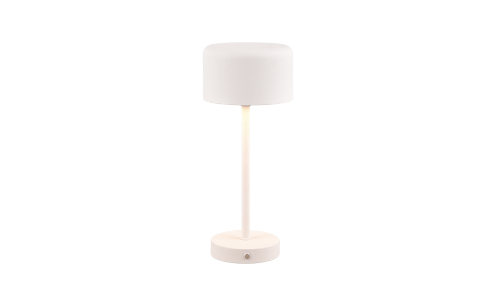 Trio Lighting Trio JEFF tafellamp | LED | wit mat | Ø 12,6 cm | IP20 | 1x 1,5W | 120 lm | 3000K