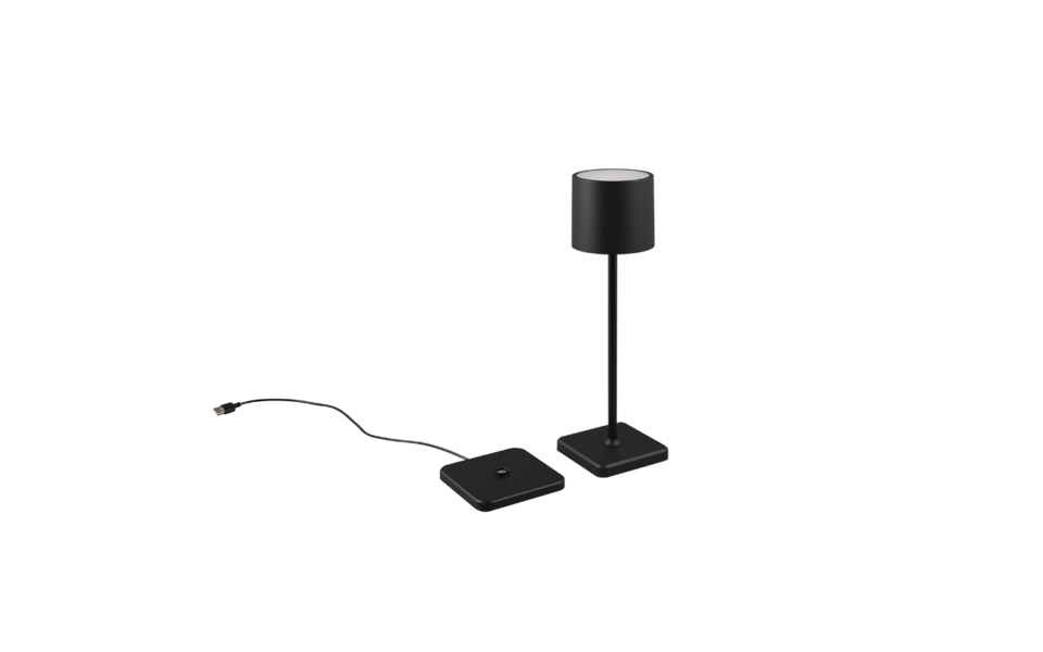 Trio Lighting Trio FERNANDEZ tafellamp | LED | mat zwart | 12,5 x 12,5 cm | IP54 | 1x 1,5W | 130 lm | 2700+4000+6000K | dimbaar Trio Lighting Trio FERNANDEZ tafellamp | LED | mat zwart | 12,5 x 12,5 cm | IP54 | 1x 1,5W | 130 lm | 2700+4000+6000K | dimbaar