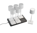 Trio Lighting Trio FERNANDEZ LED table lamp | 6x 1.5W 130 lm 6000K | black with chrome | IP54 | 2.7 cm