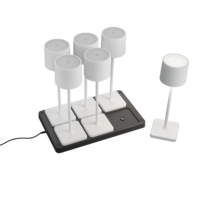 Trio FERNANDEZ LED table lamp | black/chrome | IP54 Trio FERNANDEZ LED table lamp | black/chrome | IP54