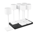 Trio Lighting Trio FERNANDEZ tafellamp | LED | wit mat | 42,7 x 26 cm | IP54 | 6x 1,5W | 130 lm | 2700+4000+6000K | dimbaar