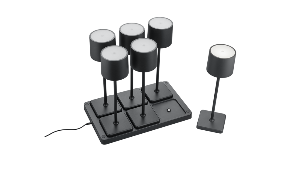 Trio Lighting Trio FERNANDEZ LED table lamp | 6x 1.5W 130 lm 6000K | black | IP54 | 2.7 cm Trio Lighting Trio FERNANDEZ LED table lamp | 6x 1.5W 130 lm 6000K | black | IP54 | 2.7 cm