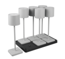 Trio Lighting Trio FERNANDEZ LED table lamp | 6x 1.5W 130 lm 6000K | black | IP54 | 2.7 cm