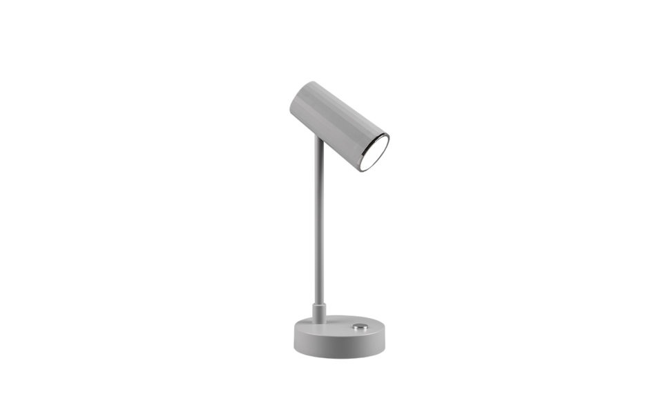 Trio Lighting Trio LENNY tafellamp | LED | grijs | 10 x 28 cm | IP20 | 1x 2,5W | 230 lm | 3000+4000+6000K | dimbaar Trio Lighting Trio LENNY tafellamp | LED | grijs | 10 x 28 cm | IP20 | 1x 2,5W | 230 lm | 3000+4000+6000K | dimbaar