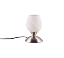 Trio Lighting Trio CUP II tafellamp | E14 Fitting | nikkel mat met wit | Ø 12 cm | IP20 | excl. 1x E14 | max. 40W | niet dimbaar