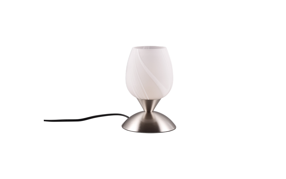 Trio Lighting Trio CUP II tafellamp | E14 Fitting | nikkel mat met wit | Ø 12 cm | IP20 | excl. 1x E14 | max. 40W | niet dimbaar Trio Lighting Trio CUP II tafellamp | E14 Fitting | nikkel mat met wit | Ø 12 cm | IP20 | excl. 1x E14 | max. 40W | niet dimbaar
