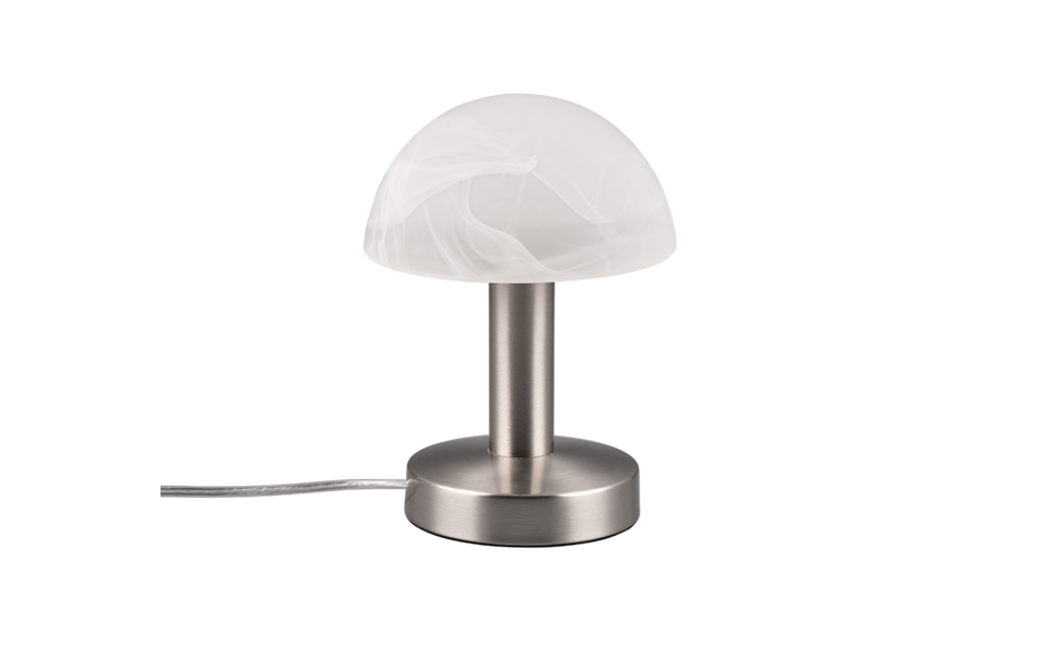 Trio Lighting Trio FYNN II tafellamp | E14 Fitting | nikkel mat met wit geborsteld | Ø 15 cm | IP20 | excl. 1x E14 | max. 40W | niet dimbaar Trio Lighting Trio FYNN II tafellamp | E14 Fitting | nikkel mat met wit geborsteld | Ø 15 cm | IP20 | excl. 1x E14 | max. 40W | niet dimbaar