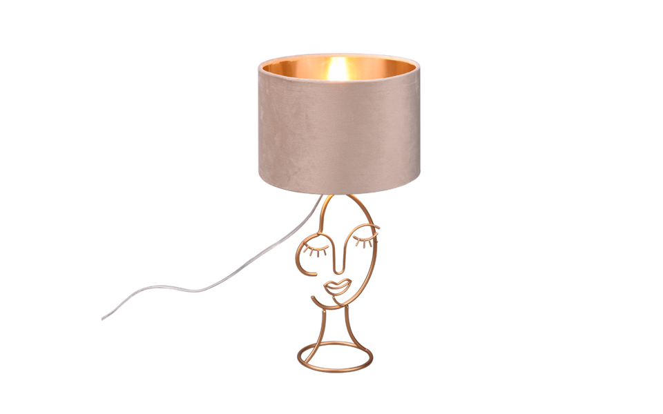 Trio Lighting Trio MARY tafellamp | E27 Fitting | beige | Ø 24 cm | IP20 | excl. 1x E27 | max. 60W