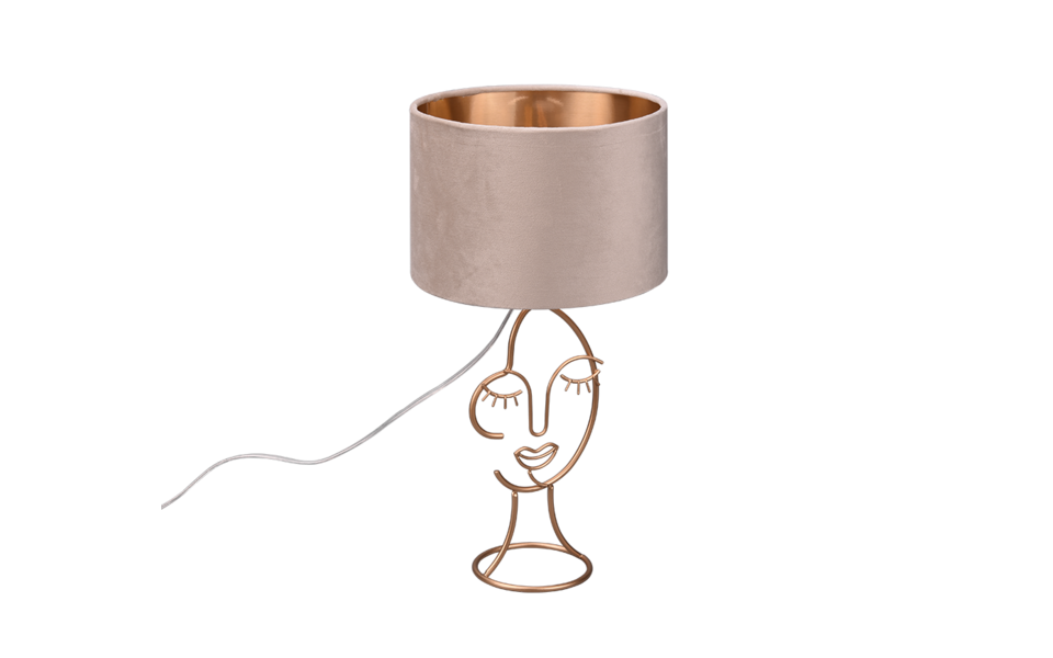 Trio Lighting Trio MARY tafellamp | E27 Fitting | beige | Ø 24 cm | IP20 | excl. 1x E27 | max. 60W